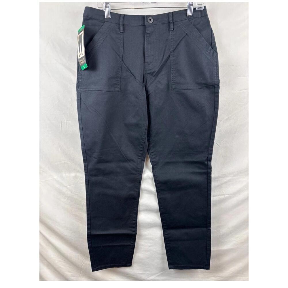 Banana Republic Womens Black Twill Pants Skinny Size 12.    BG